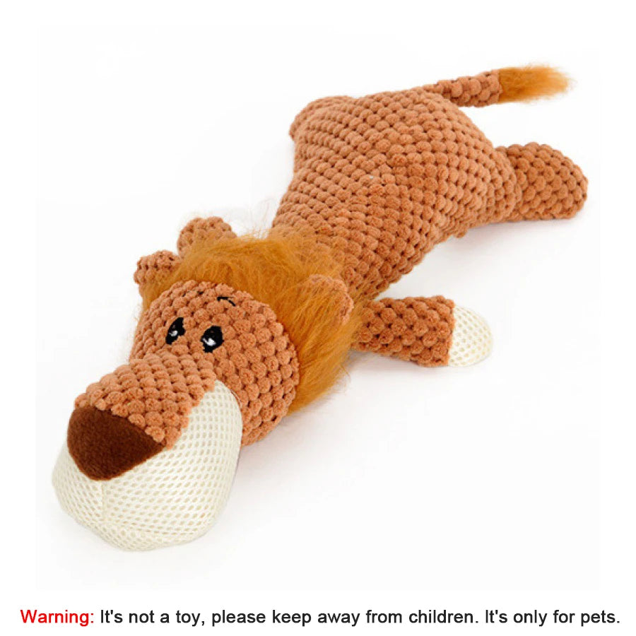 Large Bite-Resistant Plush Dog Toy with Sound image 13