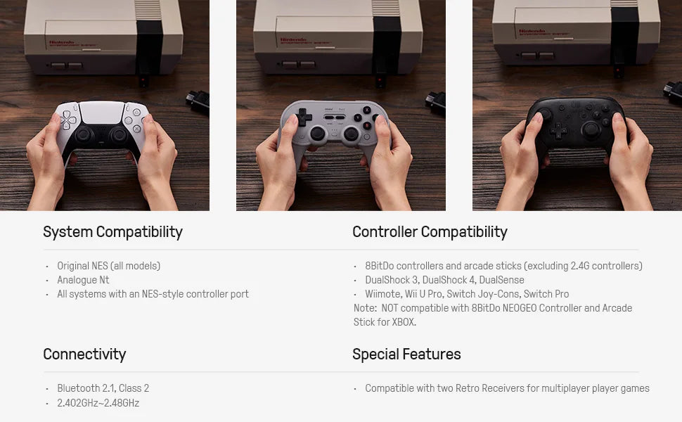 8BitDo Bluetooth Retro Receiver for NES Console image 10