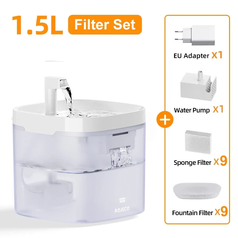 ROJECO Smart Automatic Cat Water Fountain image 21