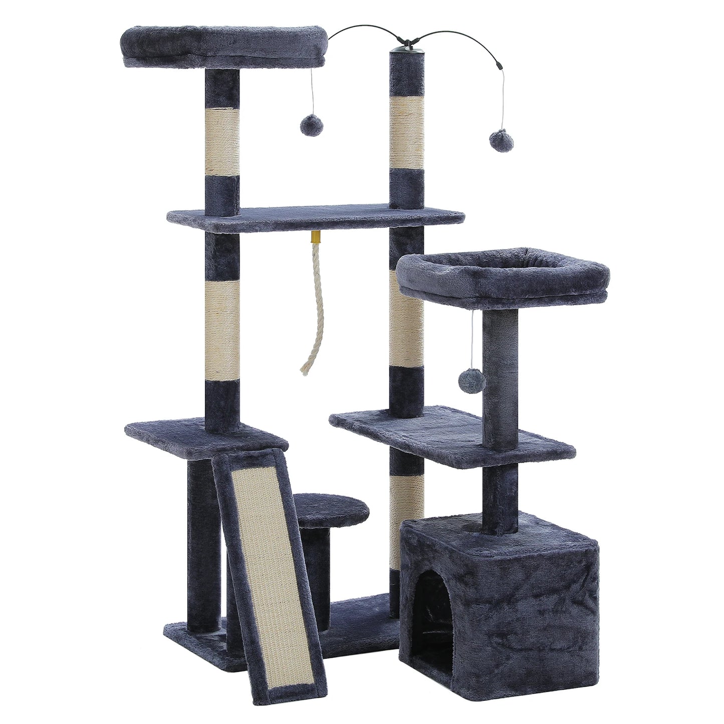 Multi-Level Cat Tree Tower with Sisal Scratching Posts image 11