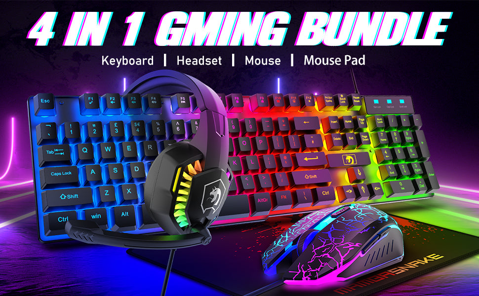 MANBASNAKE T11 RGB Keyboard and Mouse Combo image 7