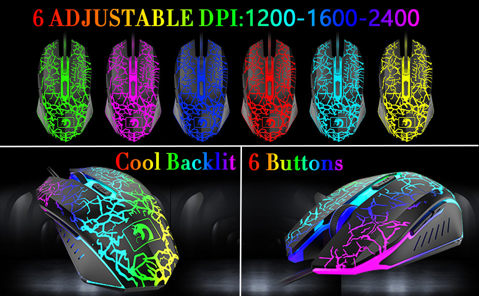 MANBASNAKE T11 RGB Keyboard and Mouse Combo image 11