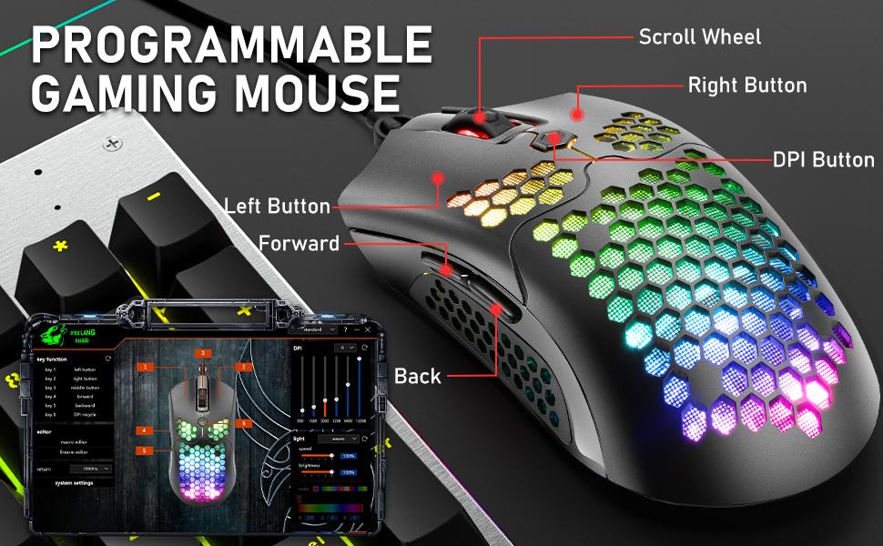 MANBASNAKE AK33 Keyboard and M5 Mouse RGB Combo image 13