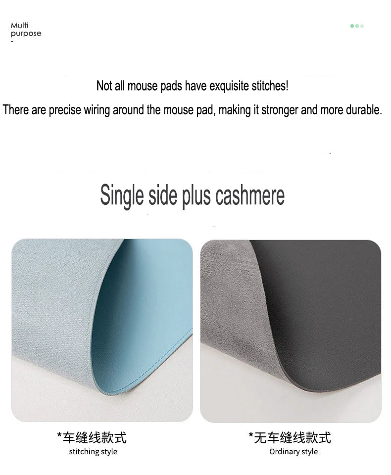 Large Waterproof Gaming Mouse Pad - White - Blue