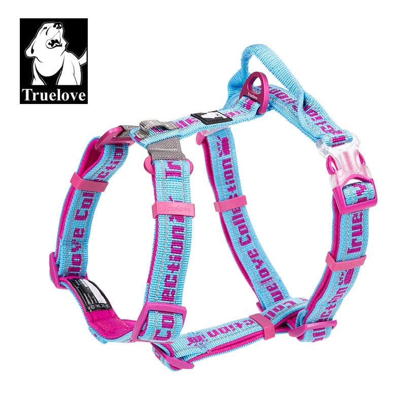 Truelove TLH6172 No Pull Tactical Dog Harness - Black Red