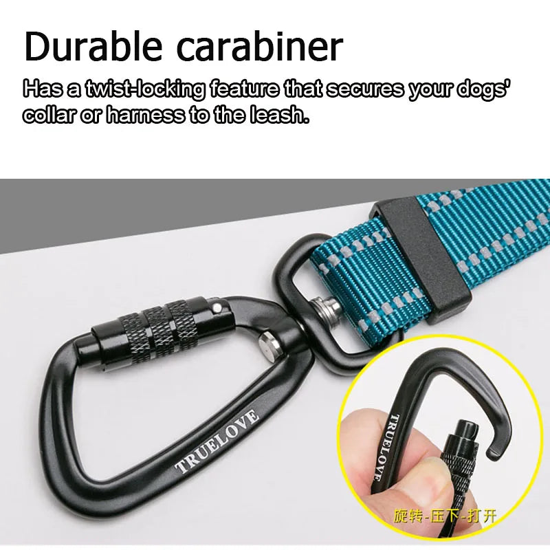 Truelove 5-in-1 Hands-Free Running Dog Leash - Orange