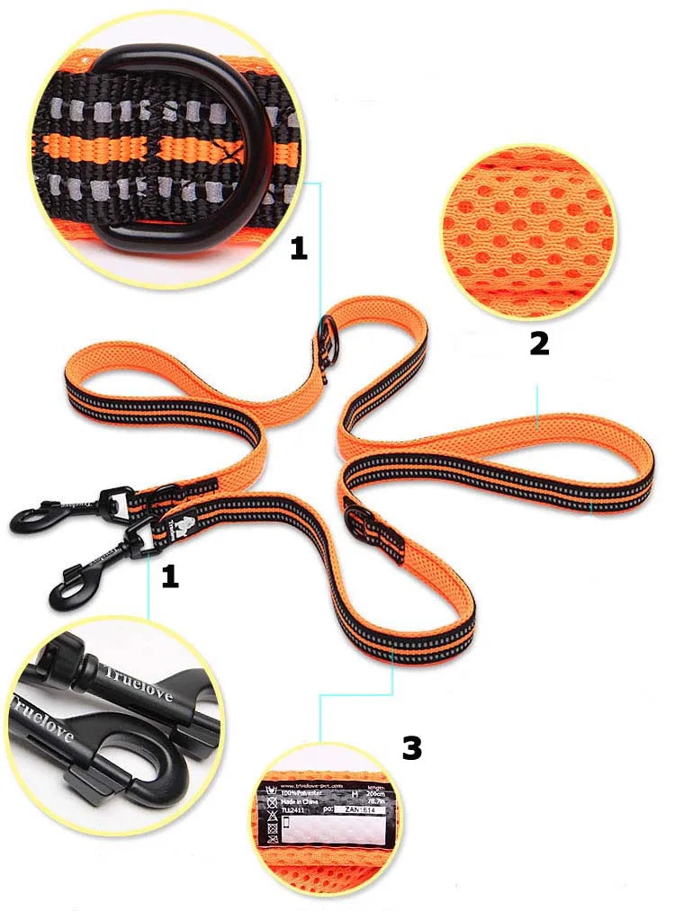 Truelove 7-in-1 Adjustable Hands-Free Dog Lead - Blue