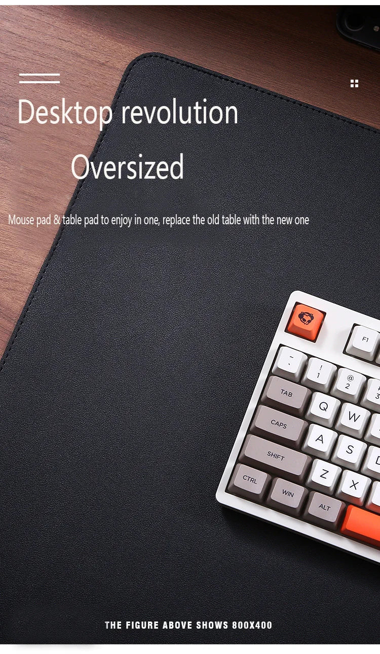 Large Waterproof Gaming Mouse Pad - White - Nude