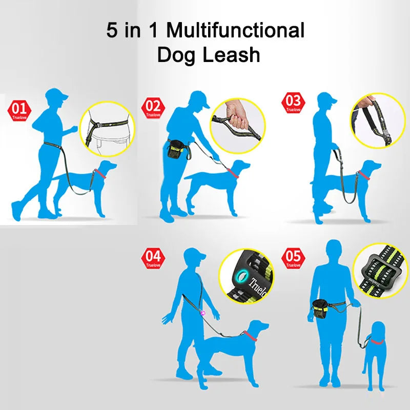 Truelove 5-in-1 Hands-Free Running Dog Leash image 2