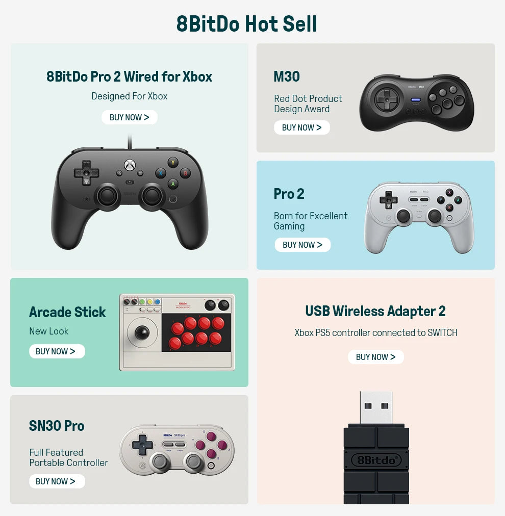 8BitDo M30 2.4G Wireless Gamepad for Sega Genesis image 7