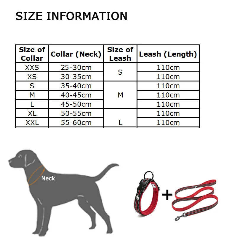 Truelove Mesh Nylon Dog Collar & Leash Set - Brown