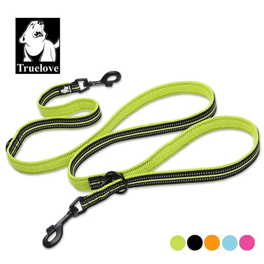 Truelove 7-in-1 Adjustable Hands-Free Dog Lead - Black