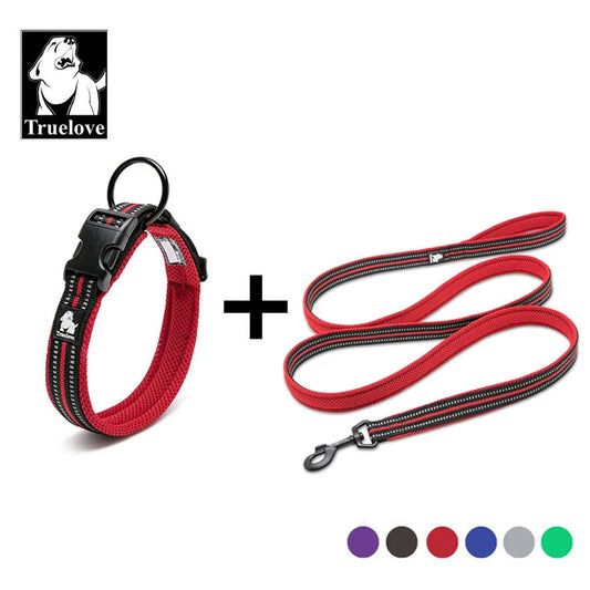 Truelove Mesh Nylon Dog Collar & Leash Set