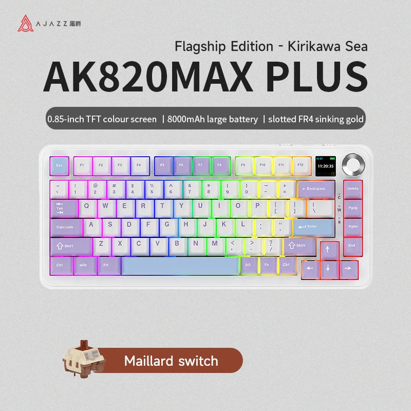 AJAZZ AK820 Max Tri-Mode Mechanical Gaming Keyboard image 20