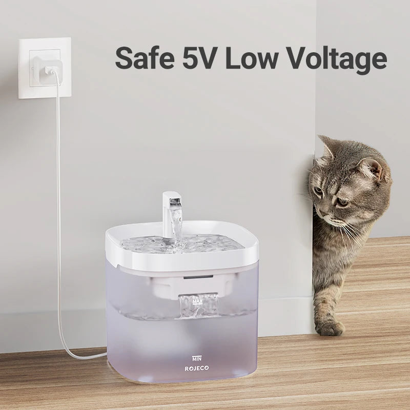 ROJECO Smart Automatic Cat Water Fountain image 5