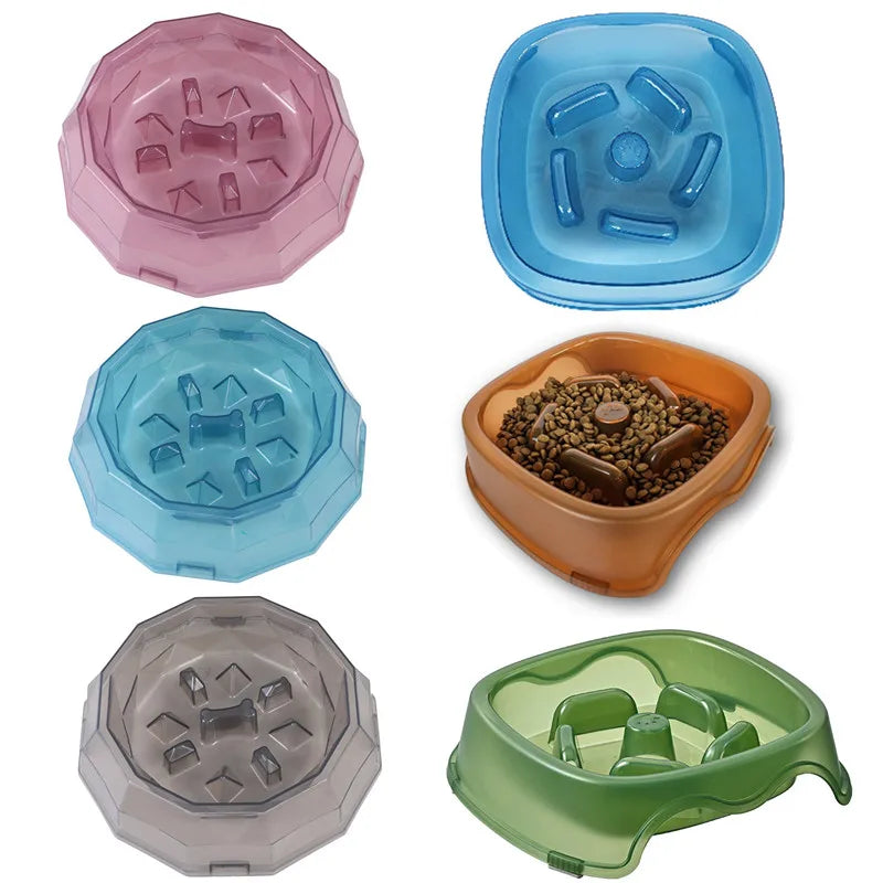 Slow Feed Anti-Choking Pet Bowl for Cats & Dogs - Picture Color 7