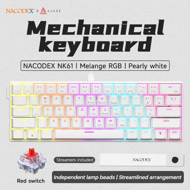AJAZZ NK61 60% RGB Wired Mechanical Gaming Keyboard image 26