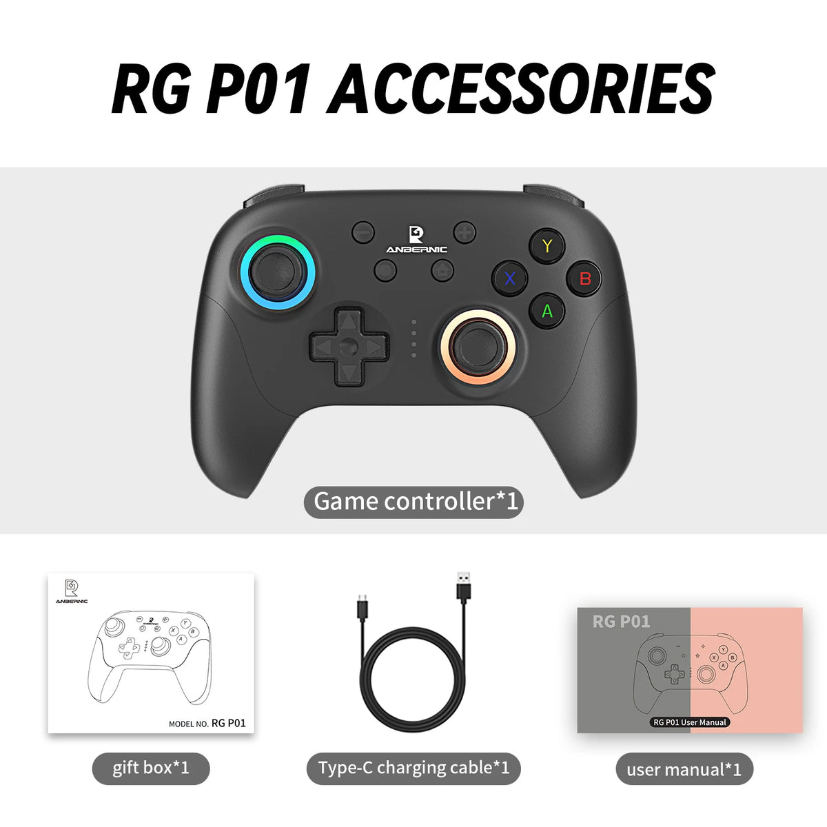 ANBERNIC RG P01 Wireless Retro Game Controller image 16