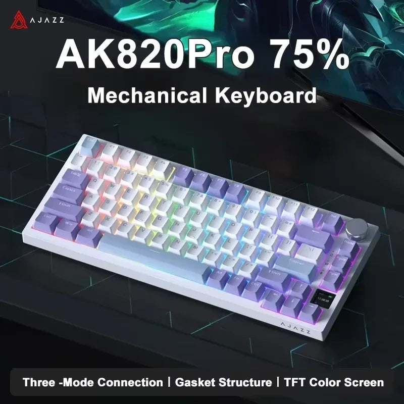 AJAZZ AK820 Mechanical Gaming Keyboard 75% - Red Black