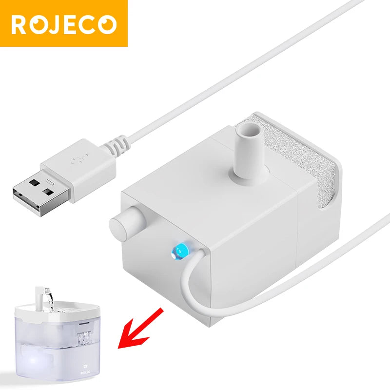 ROJECO 1.5L Cat Fountain Replacement Water Pump - Water Pump