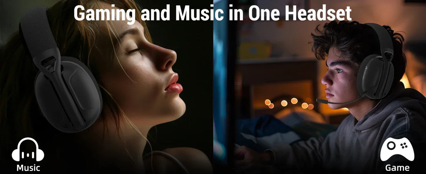 Attack Shark L80 Pro Wireless Gaming Headset (2.4G/BT/Wired) image 10