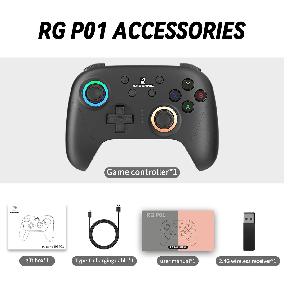 ANBERNIC RG P01 Wireless Retro Game Controller image 15