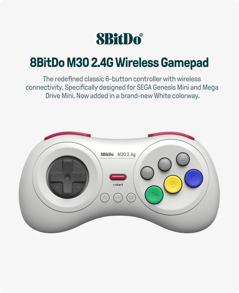 8BitDo M30 2.4G Wireless Gamepad for Sega Genesis image 7