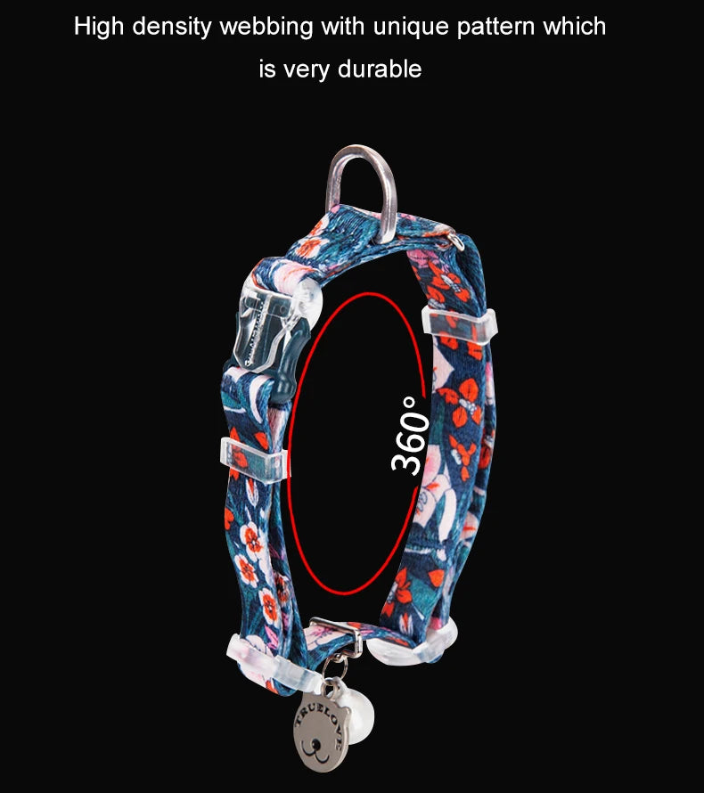 Truelove TLC5312 Floral Pet Collar with Bell image 10