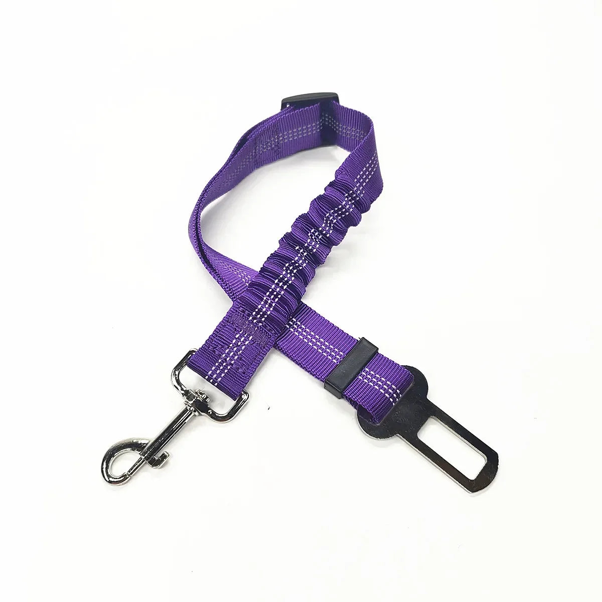 Adjustable Pet Car Seat Belt for Dogs & Cats - Purple Red