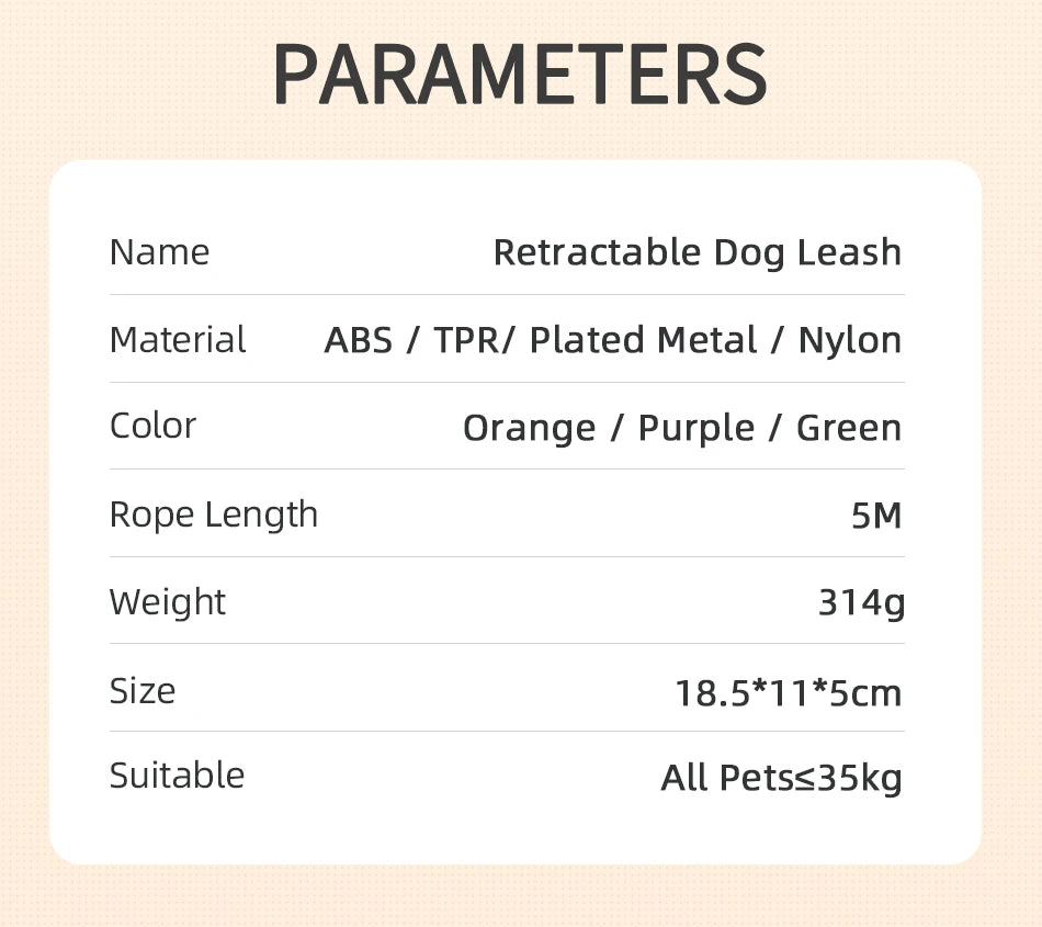 ROJECO LED Retractable Dog Leash image 18