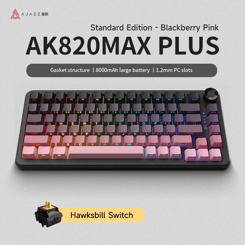 AJAZZ AK820 Max Tri-Mode Mechanical Gaming Keyboard - Dream Weaving