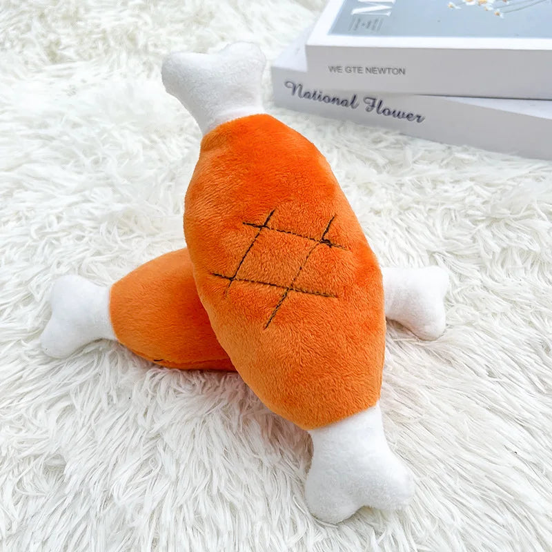 Plush Sleeping Duck Dog Toy for Small & Large Dogs