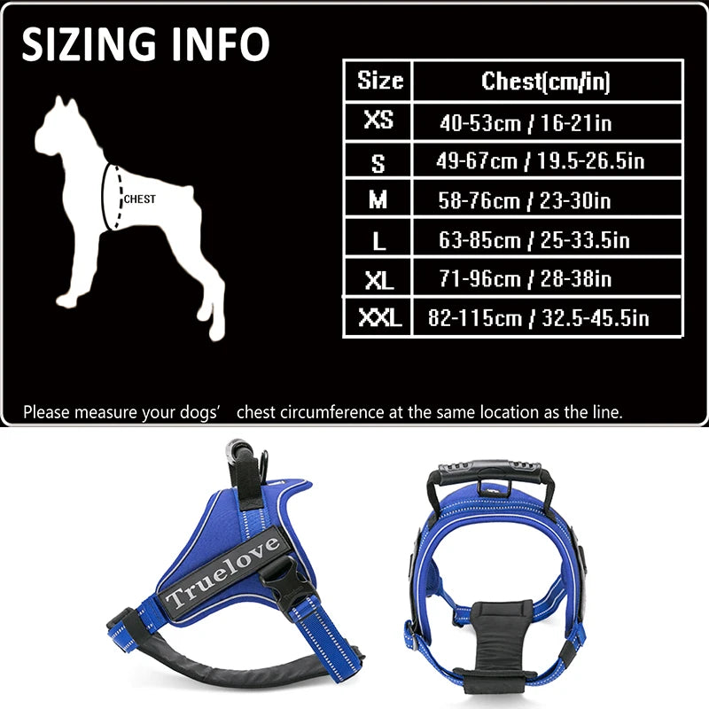 Truelove TLH5753 Reflective No Pull Dog Harness