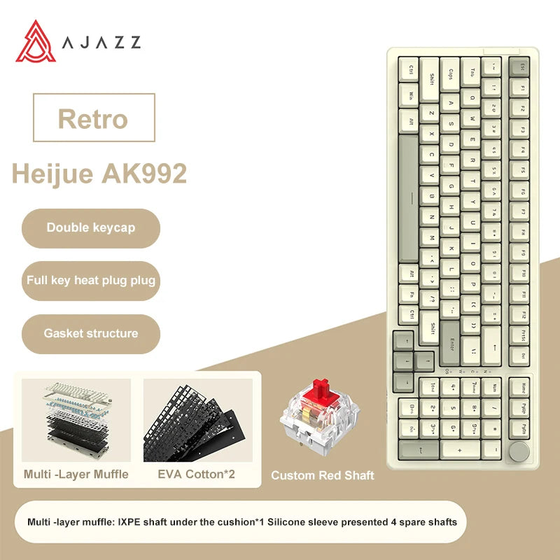 AJAZZ AK992 Wired Mechanical Keyboard 98-Key Full Layout image 7