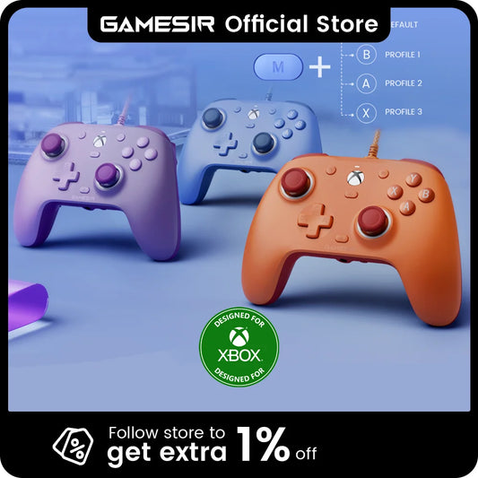 GameSir G7 SE Wired Controller for Xbox Series X|S - Purple