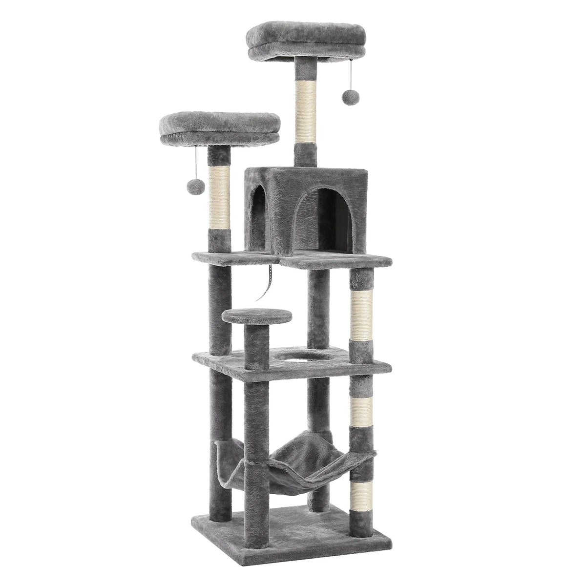 Large Multi-Level Plush Cat Tree Tower for Indoor Cats image 46
