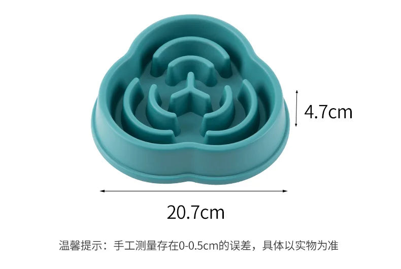 Slow Feed Anti-Choking Pet Bowl for Cats & Dogs - Picture Color 10