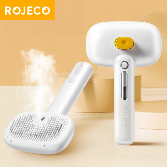 ROJECO Pet Steam Comb Electric Spray Brushes For Dog Cat Hair