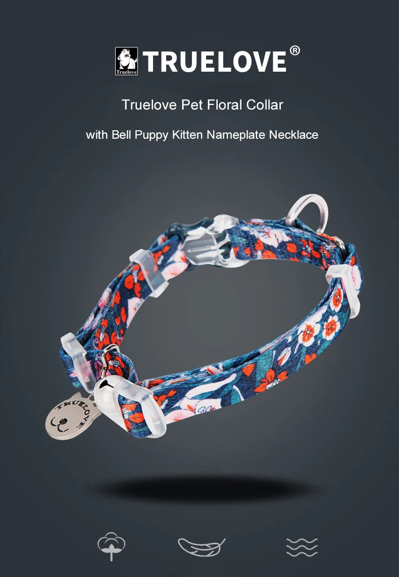 Truelove TLC5312 Floral Pet Collar with Bell image 9