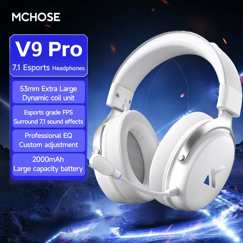 MCHOSE V9 Pro Tri-Mode Gaming Headset with Microphone image 29