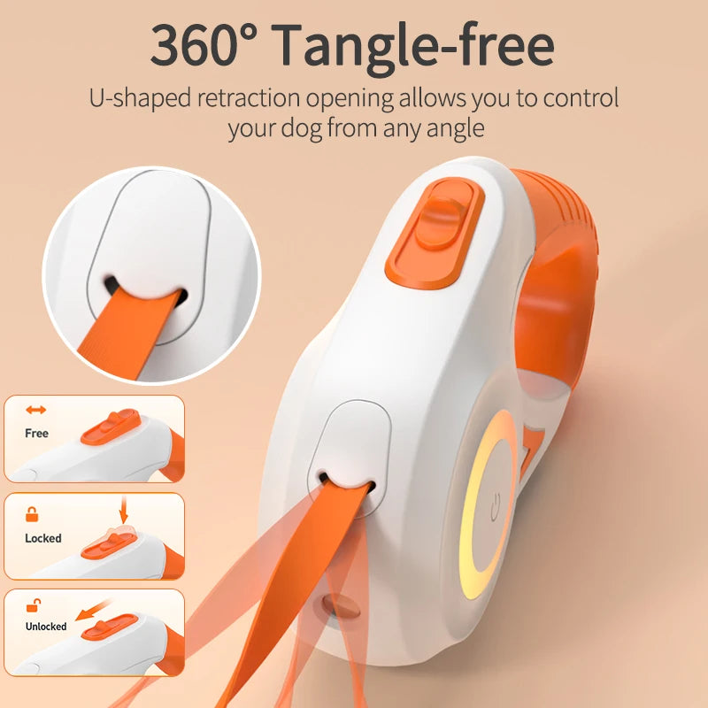 ROJECO LED Retractable Dog Leash image 5