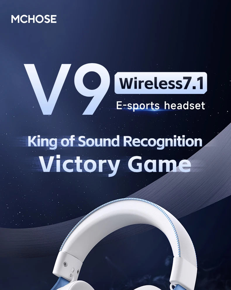 MCHOSE V9 Pro Tri-Mode Gaming Headset with Microphone image 7