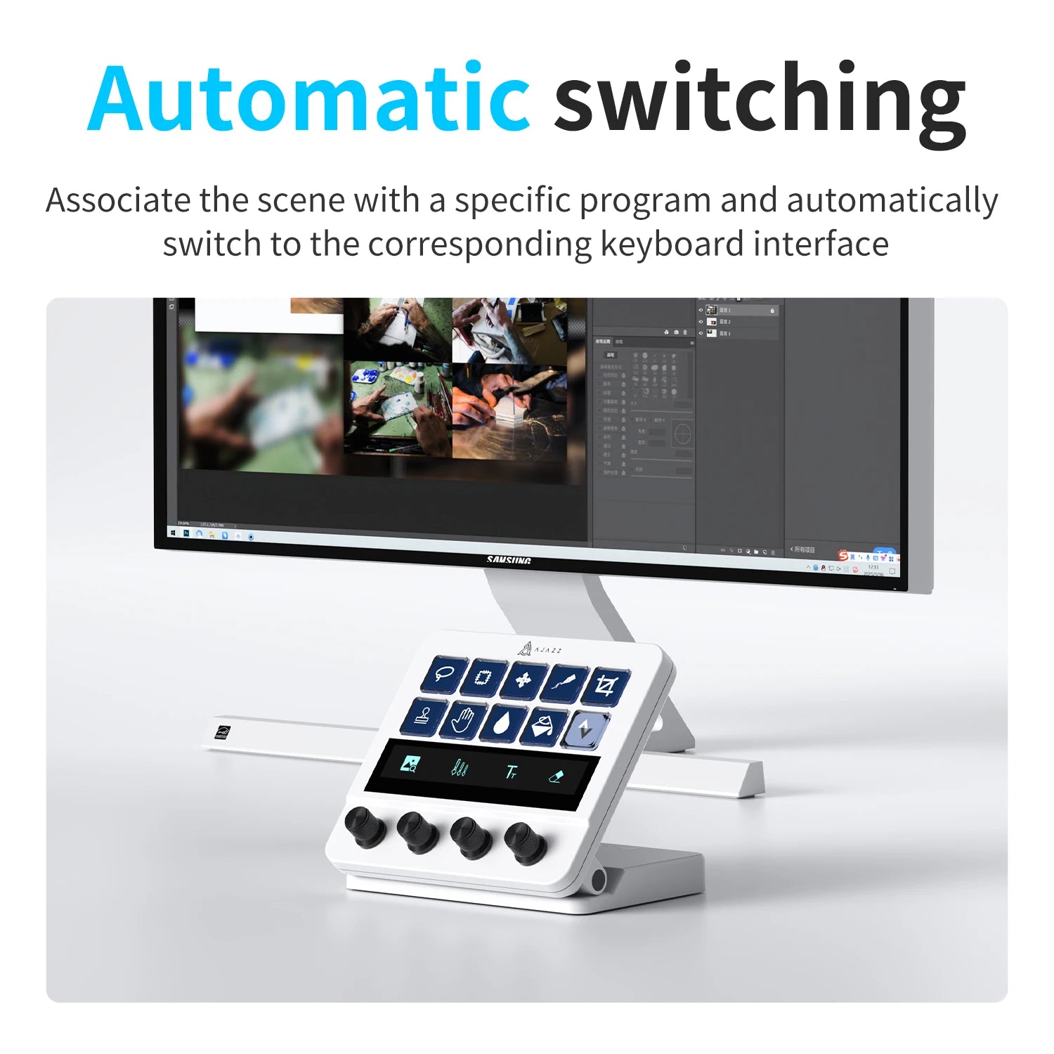 AJAZZ AKP05 Mechanical Macro Keyboard Multi-Function Desktop image 3