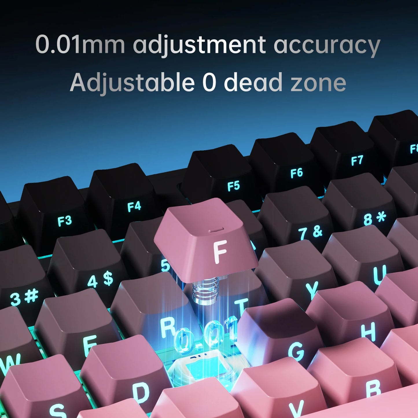 AJAZZ AK980 Max Magnetic Mechanical Gaming Keyboard - White