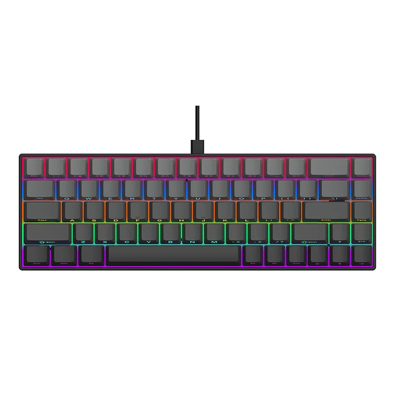 AJAZZ AK680 Wired Mechanical Gaming Keyboard 65% - Purple Red
