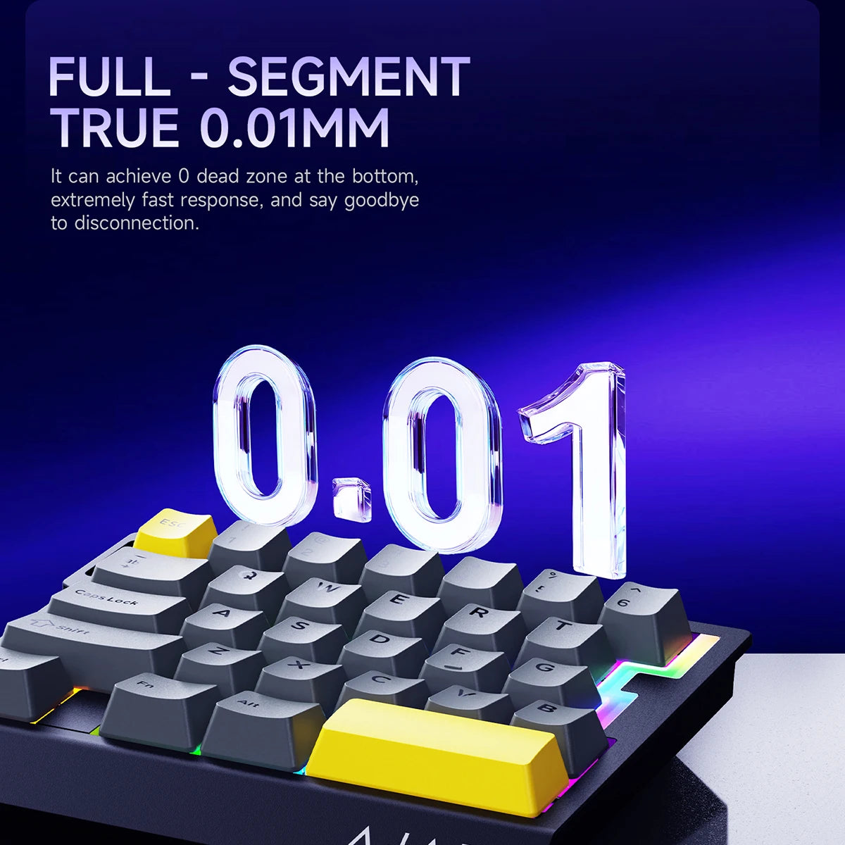 AJAZZ AK029 One-Handed Magnetic Gaming Keyboard - White