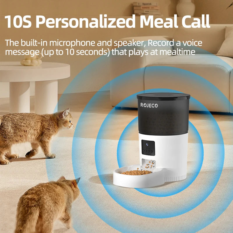 ROJECO Automatic Cat Feeder with Camera image 5