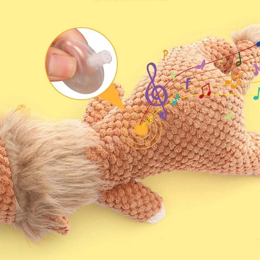 Large Bite-Resistant Plush Dog Toy with Sound image 4