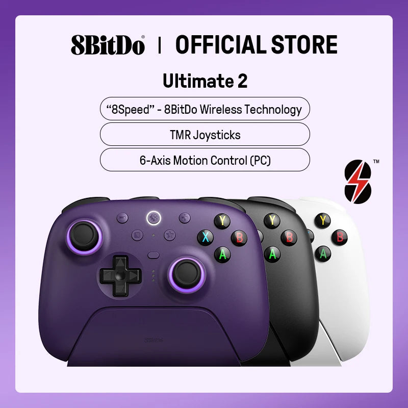 8BitDo Ultimate 2 Wireless Controller for PC & Android - Black