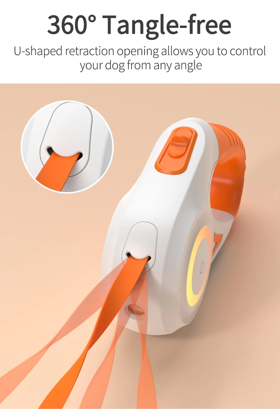 ROJECO LED Retractable Dog Leash image 13